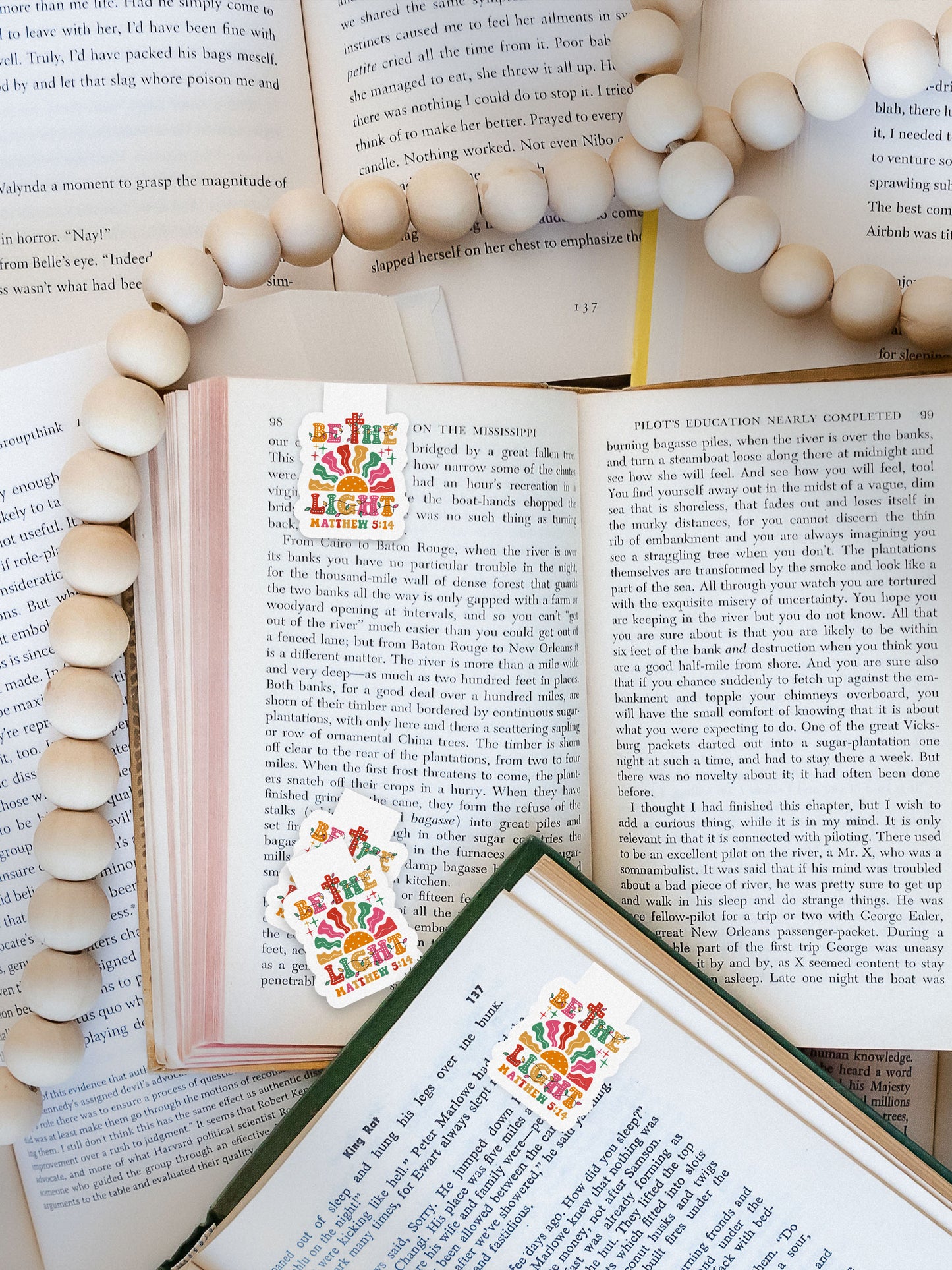 Be The Light Matthew 5:14 Boho Christmas Christian Jesus Magnetic Bookmark