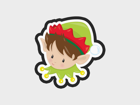 Elf Boy Christmas Faces Cookie Cutter STL Files