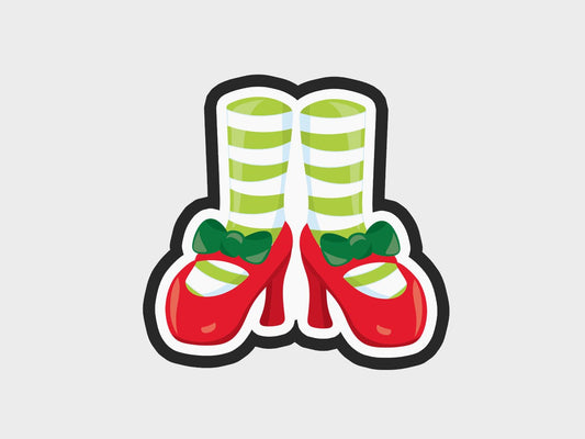 Pretty Christmas Feet Cookie Cutter STL Files