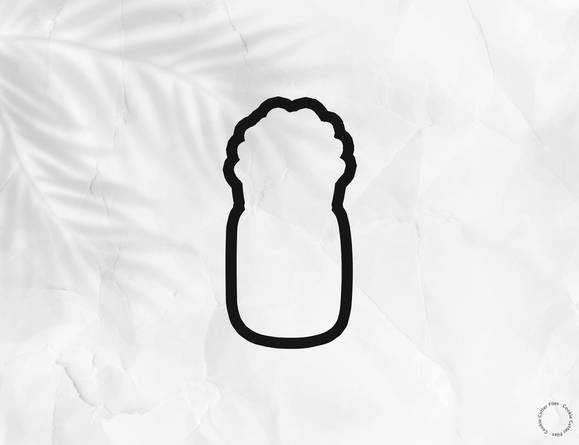 Galentine Glass Canning Jar Valentine Cookie Cutter STL Files Cookie Cutter Files