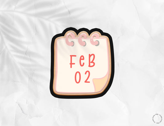 Groundhog Day Calendar Cookie Cutter STL Files Cookie Cutter Files