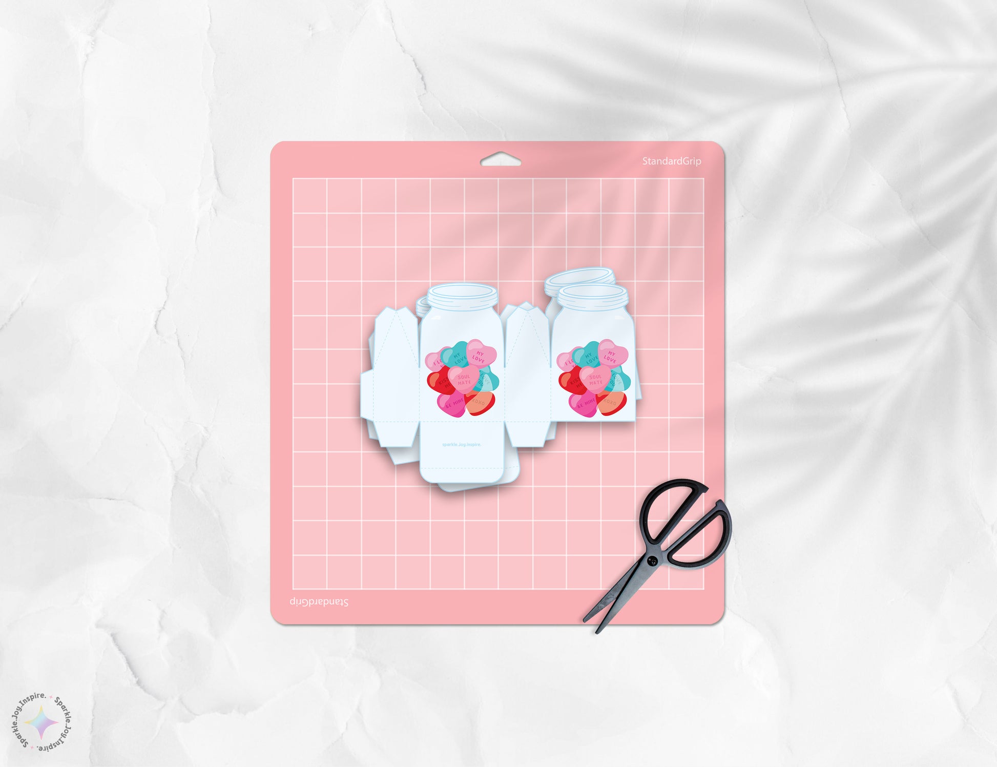 Jar Of Hearts Valentine Favor Box Paper Craft Printable Paper Crafts