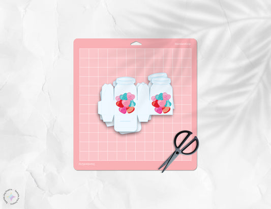 Jar Of Hearts Valentine Favor Box Paper Craft Printable Paper Crafts