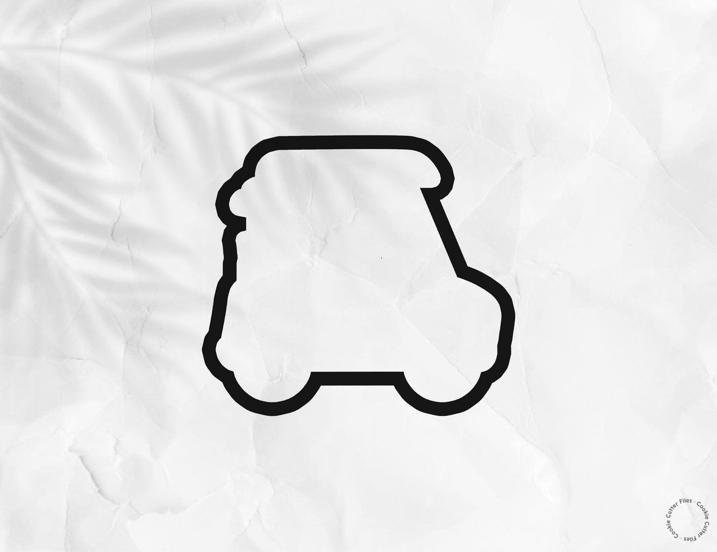 Golf Cart Cookie Cutter STL Files Cookie Cutter Files