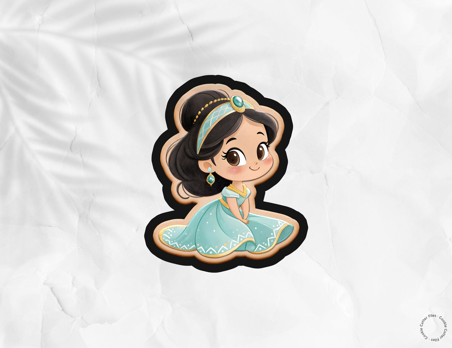 Arabian Little Princess Cookie Cutter STL Files Cookie Cutter Files