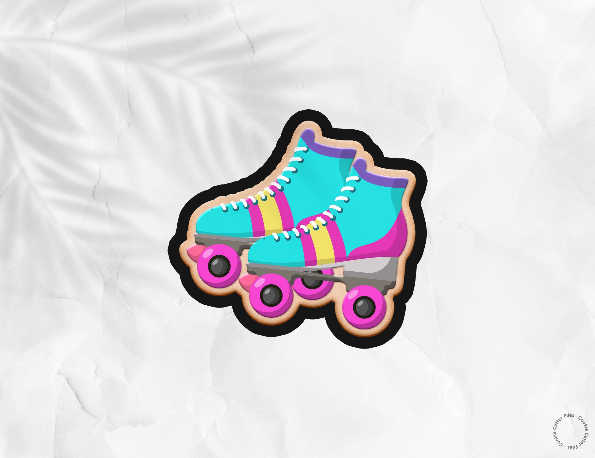 Roller Skates Nostalgia 90s Cookie Cutter STL Files Cookie Cutter Files