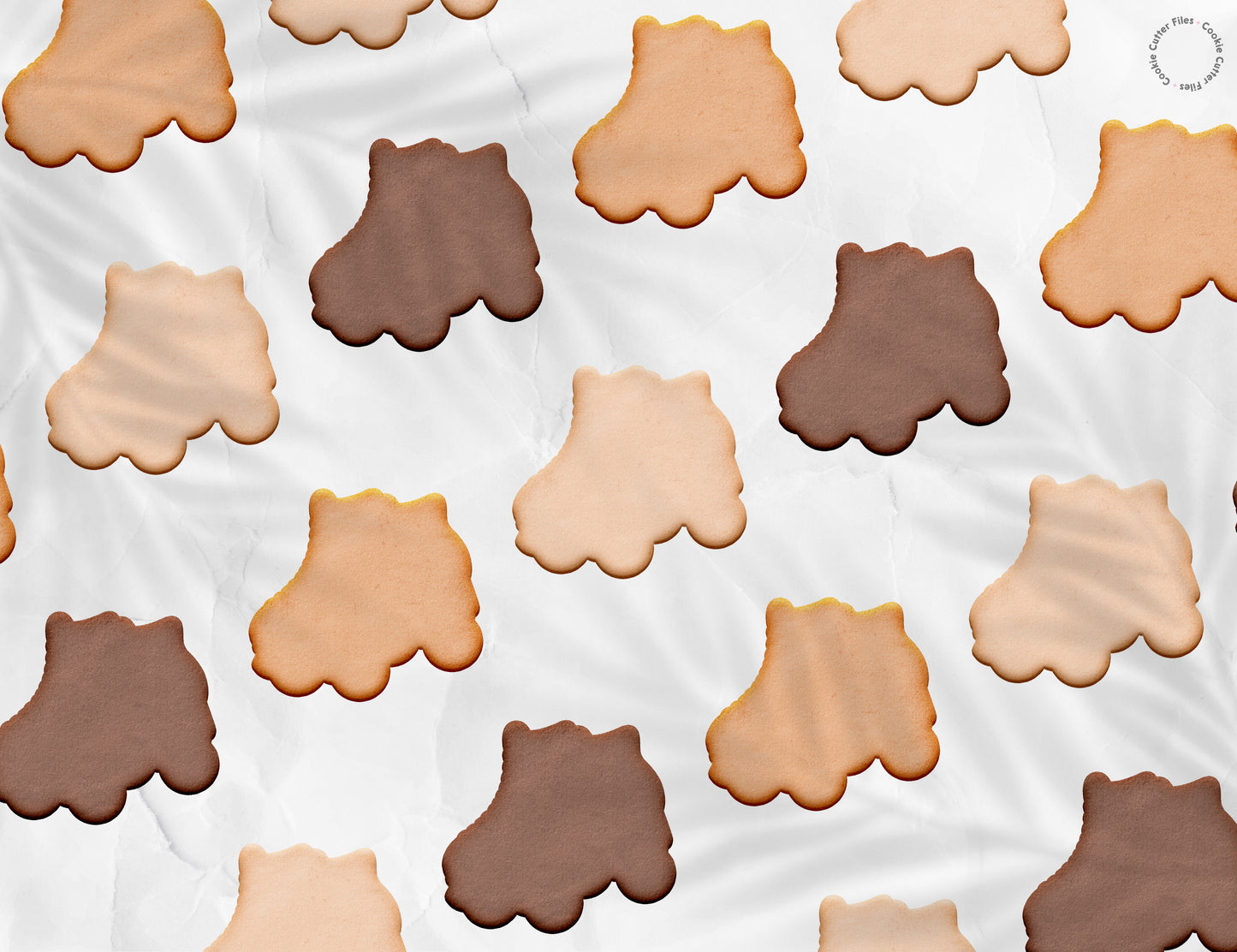 Roller Skates Nostalgia 90s Cookie Cutter STL Files Cookie Cutter Files