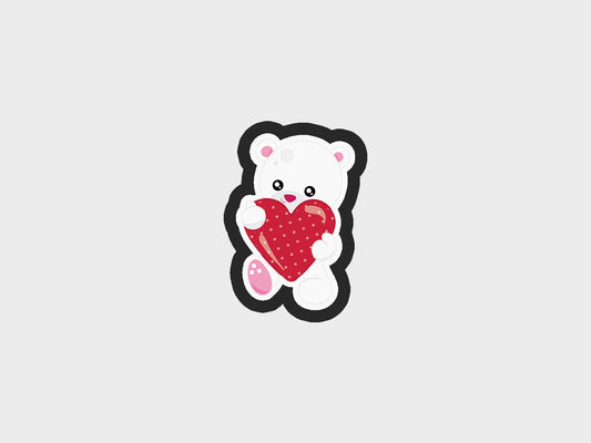 Bear Valentine Animals Cookie Cutter STL Files