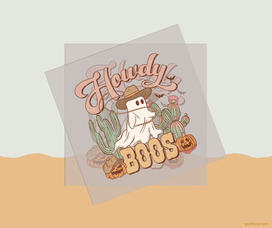 Howdy Boos Howdy Western Halloween DTF Transfer Print