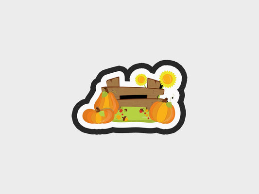 Decorated Fence Fall Harvest Cookie Cutter STL Files