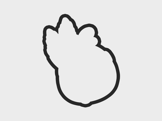 Feathers Thanksgiving Turkey Faces Cookie Cutter STL Files