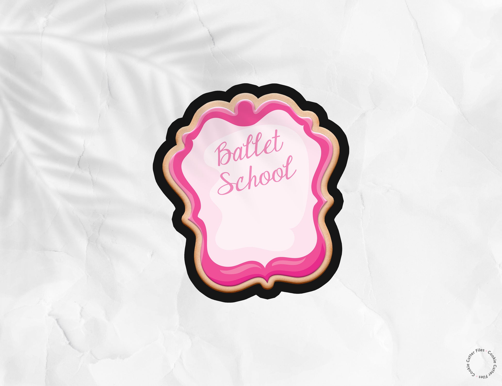 Ballerina Ballet School Mirror Cookie Cutter STL Files Cookie Cutter Files