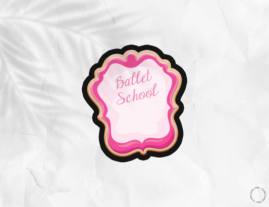 Ballerina Ballet School Mirror Cookie Cutter STL Files Cookie Cutter Files