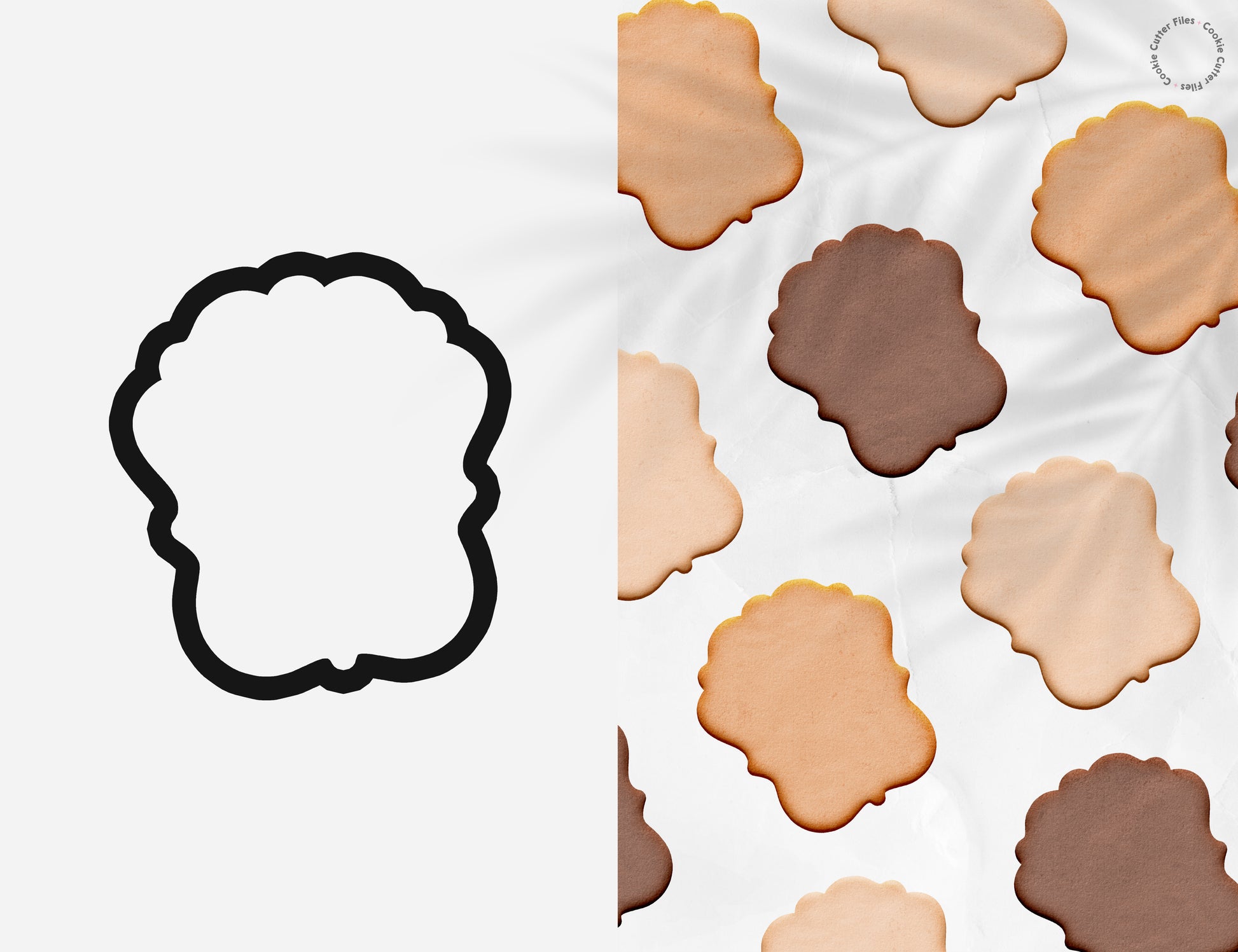 Ballerina Ballet School Mirror Cookie Cutter STL Files Cookie Cutter Files