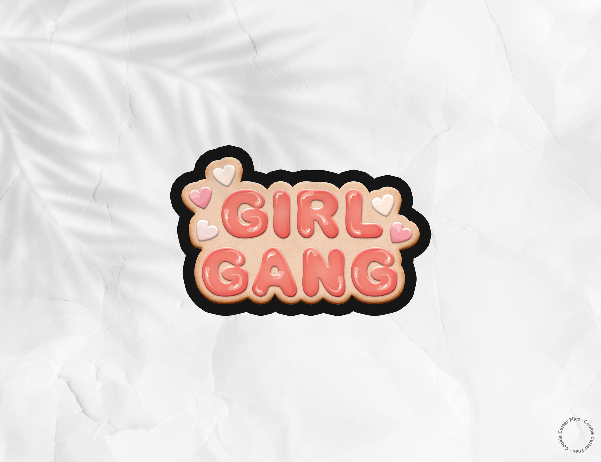 Galentine Girl Gang Valentine Cookie Cutter STL Files Cookie Cutter Files