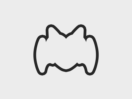 Bat Halloween Hearts Cookie Cutter STL Files