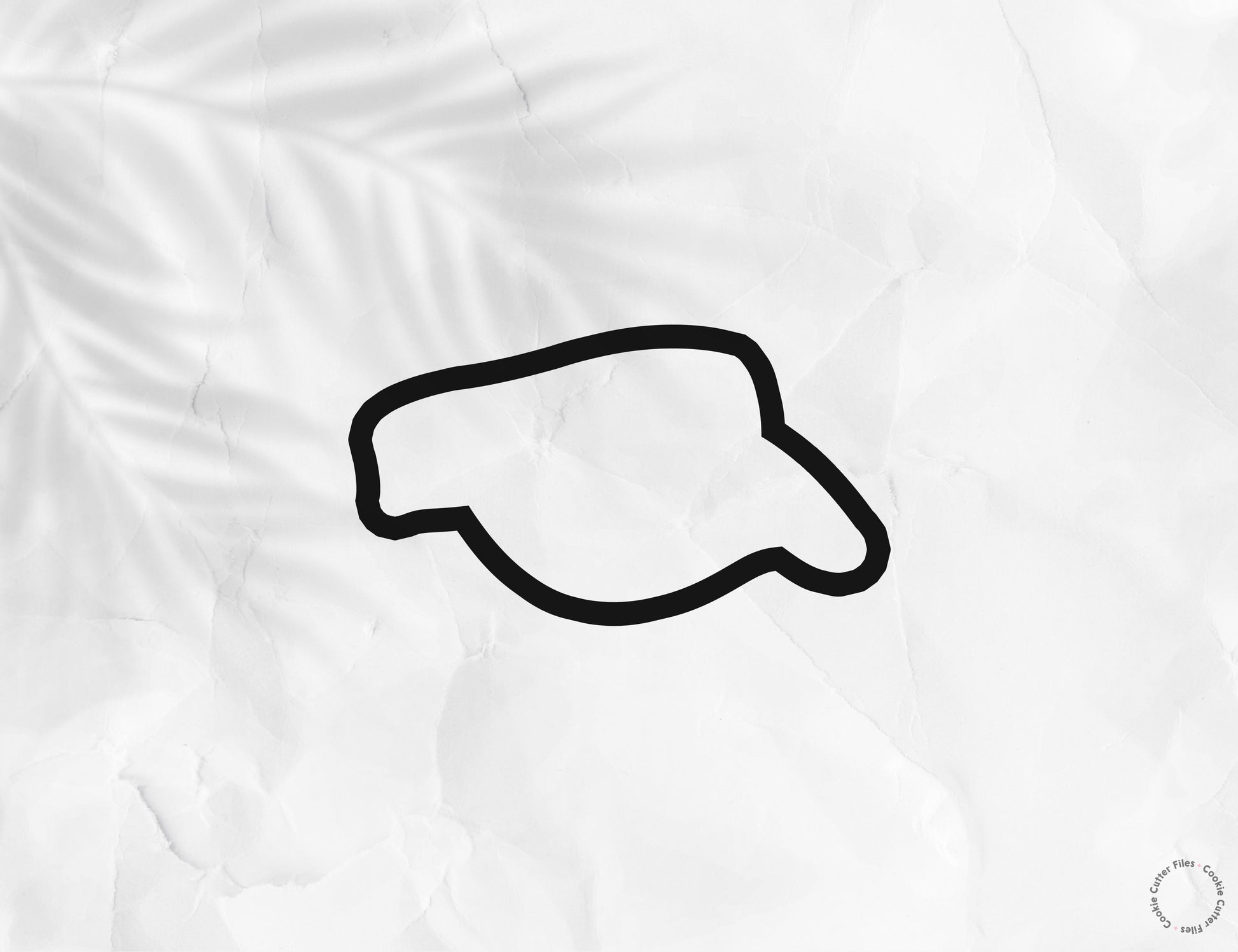 Golf Visor Hat Cookie Cutter STL Files Cookie Cutter Files