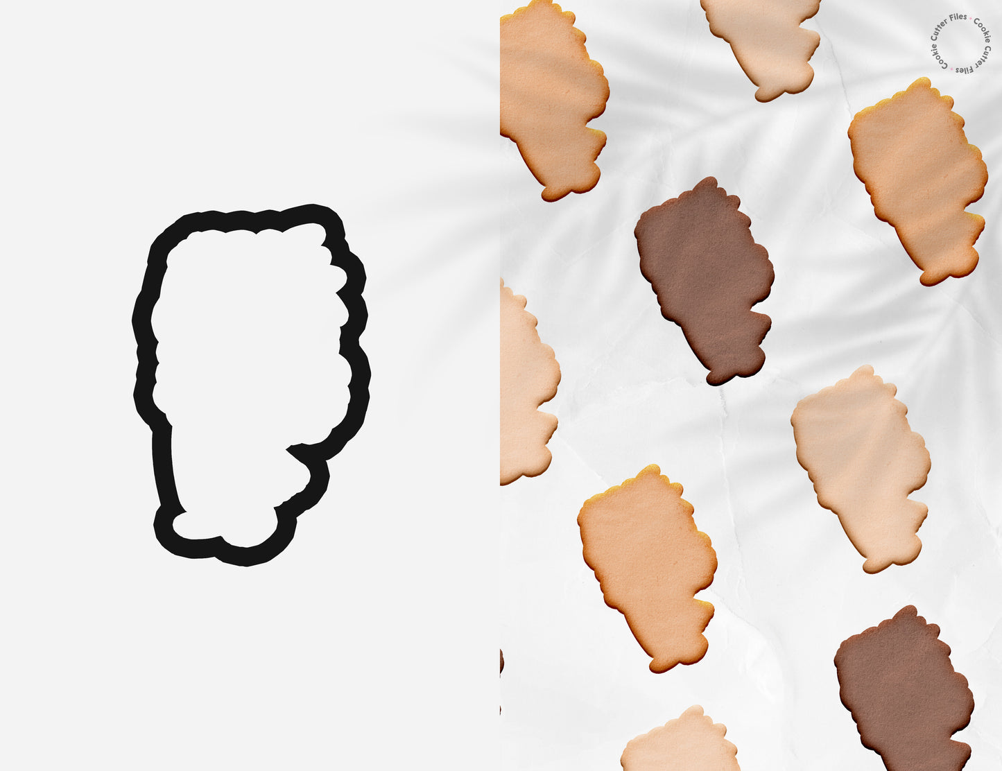 Polynesia Little Princess Cookie Cutter STL Files Cookie Cutter Files