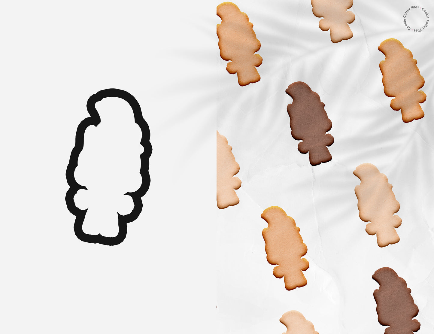 Troll Baby Nostalgia 90s Cookie Cutter STL Files Cookie Cutter Files