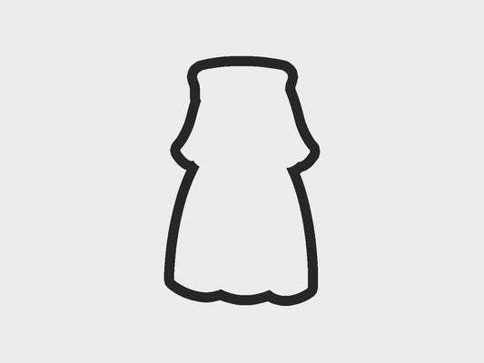 Sleeping Inspired Princess Dress Cookie Cutter STL Files
