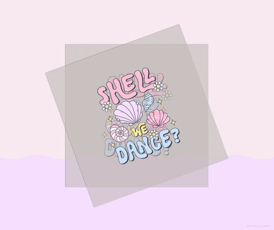 Shell We Dance Groovy Summer DTF Transfer Print