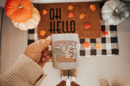 Spooky Babe Howdy Western Halloween Mug