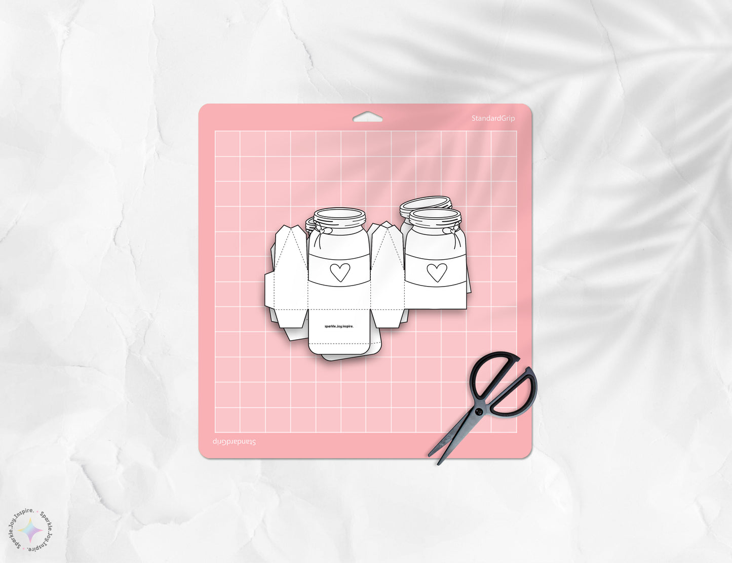 Jar Of Hearts Ribbon Simple Color Me Valentine Favor Box Paper Craft Printable Paper Crafts