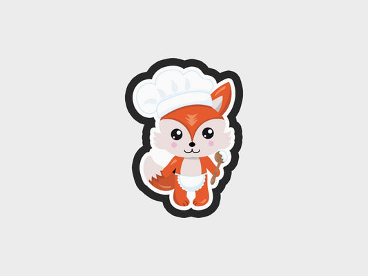 Baker Thanksgiving Foxes Cookie Cutter STL Files