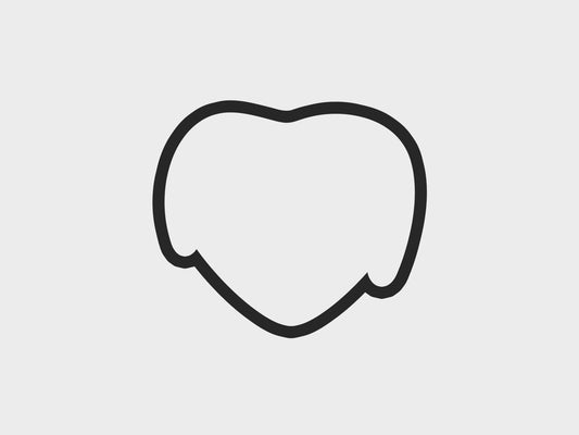 Poison Apple Halloween Hearts Cookie Cutter STL Files
