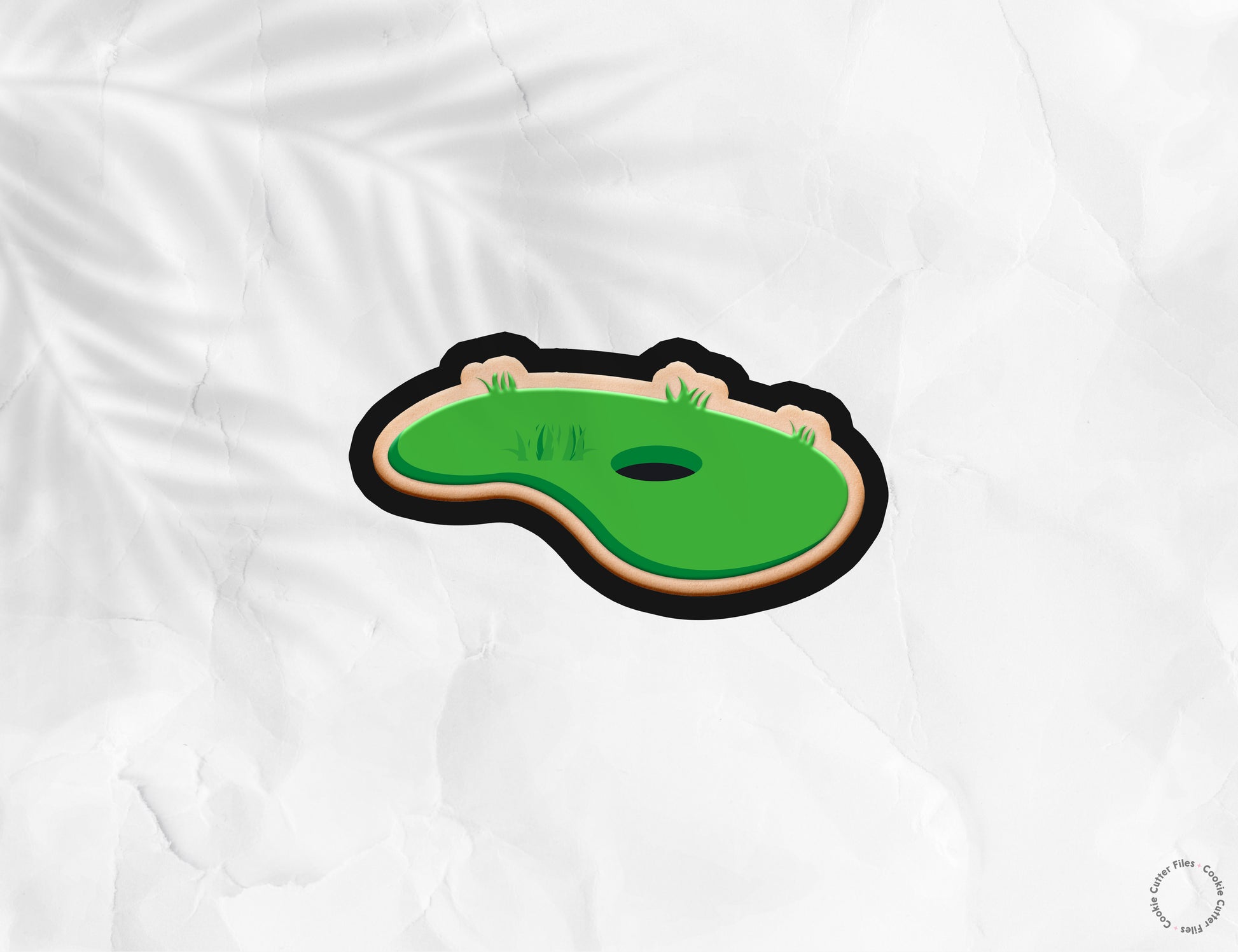 Golf Hole Landscape Cookie Cutter STL Files Cookie Cutter Files