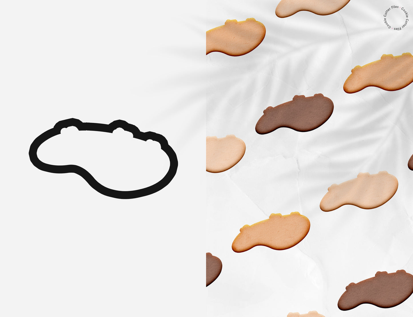 Golf Hole Landscape Cookie Cutter STL Files Cookie Cutter Files