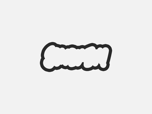 Typograhpy Inspired Mystery Dog Crew Cookie Cutter STL Files