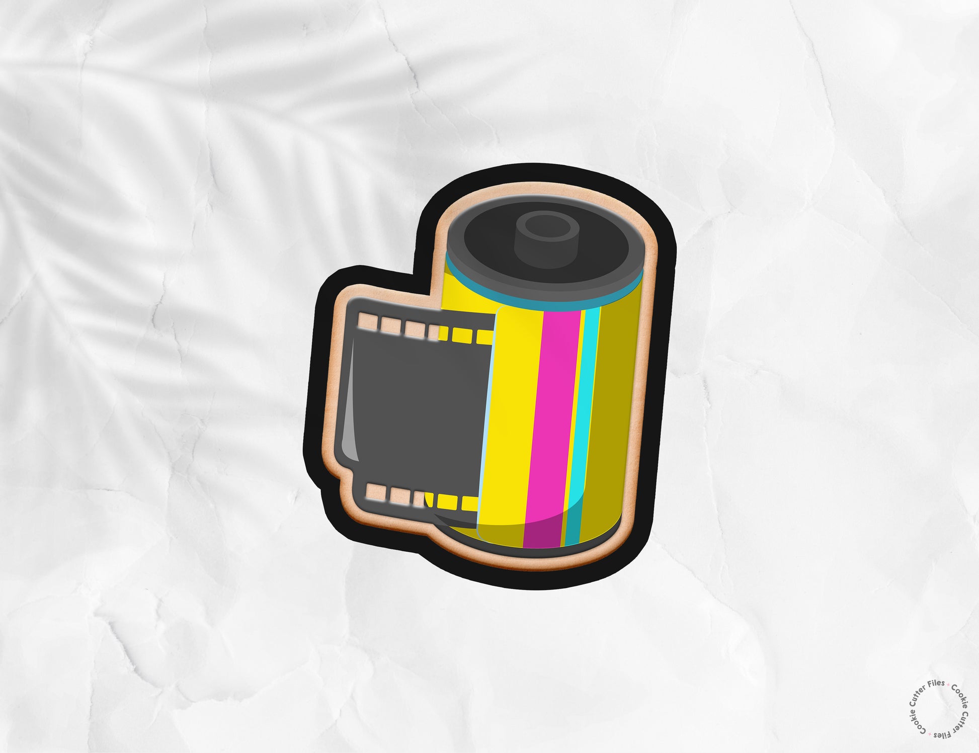 Film Roll Nostalgia 90s Cookie Cutter STL Files Cookie Cutter Files