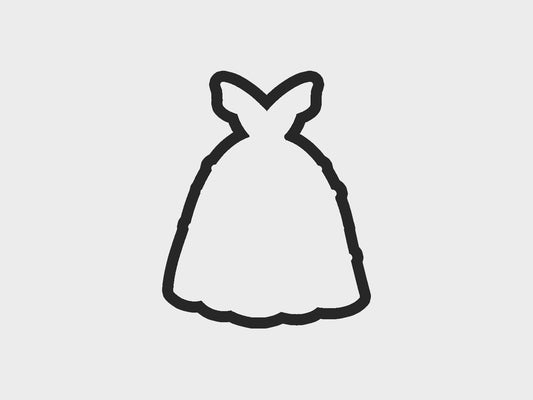 Book Beauty Inspired Princess Dress Cookie Cutter STL Files