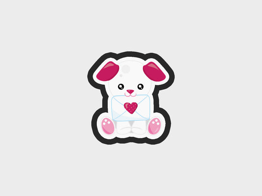Puppy Valentine Animals Cookie Cutter STL Files