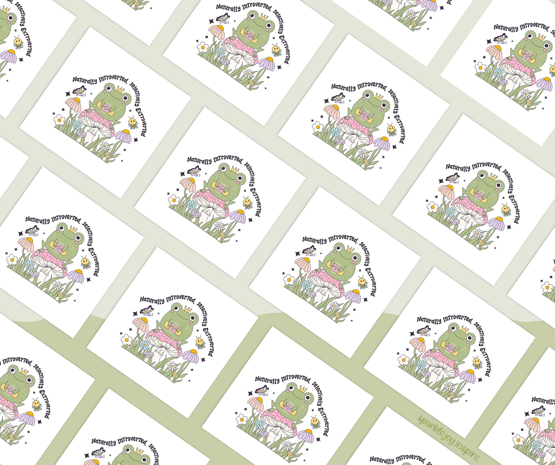 Naturally Introverted Selectively Extroverted Mental Health Sublimation Transfer Print