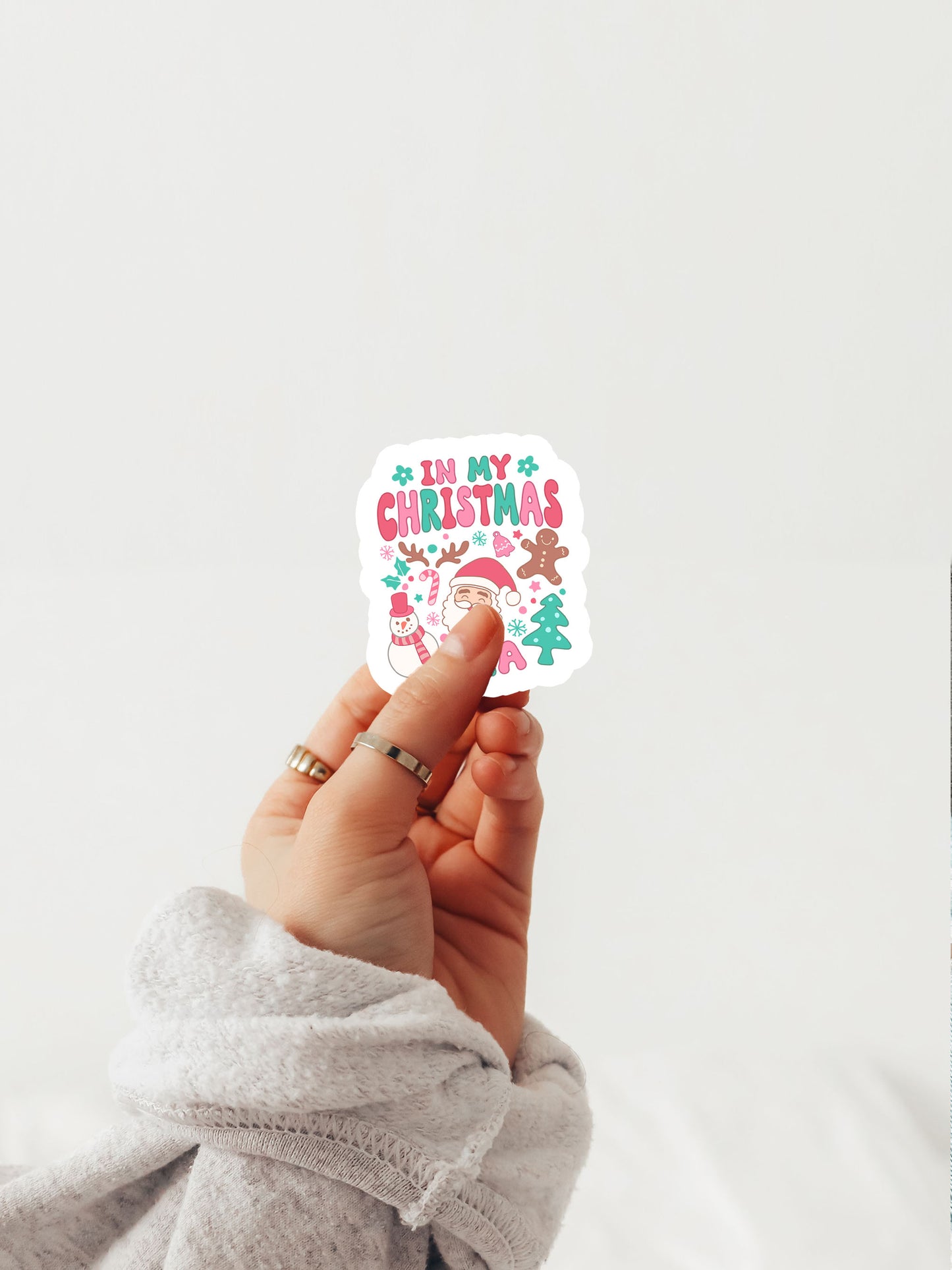 In My Christmas Era Boho Christmas Christian Jesus Sticker