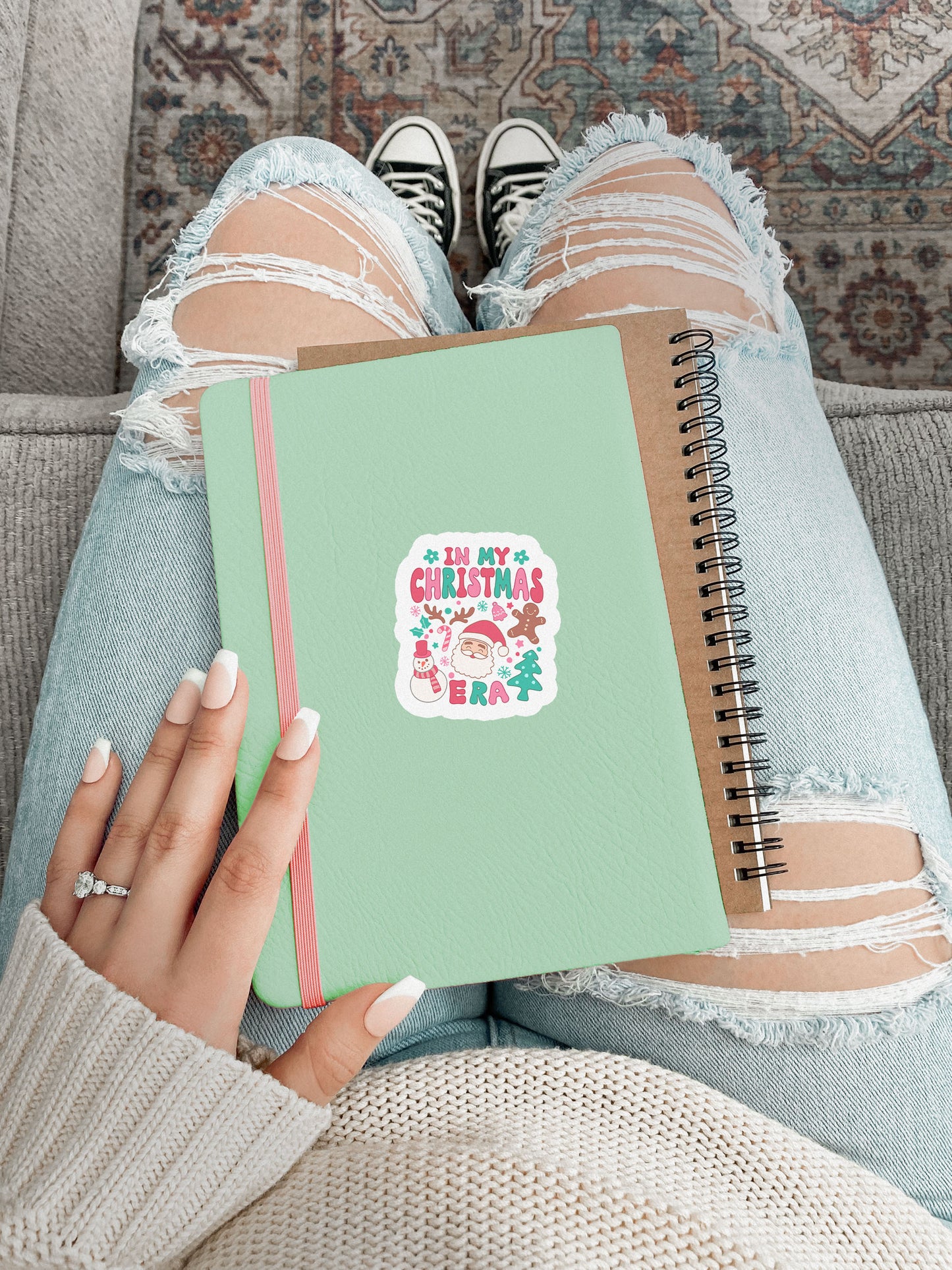 In My Christmas Era Boho Christmas Christian Jesus Sticker