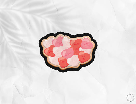 Galentine Sweet Heart Candies Valentine Cookie Cutter STL Files Cookie Cutter Files