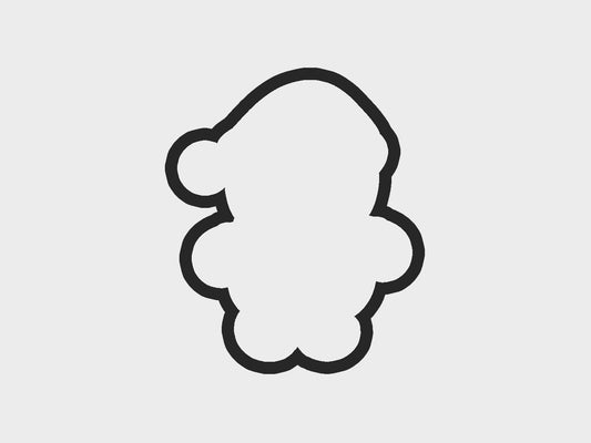 Gingerbread Santa Hat Gingerbread Babies Cookie Cutter STL Files