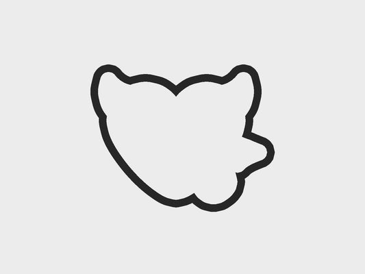 Devil Halloween Hearts Cookie Cutter STL Files