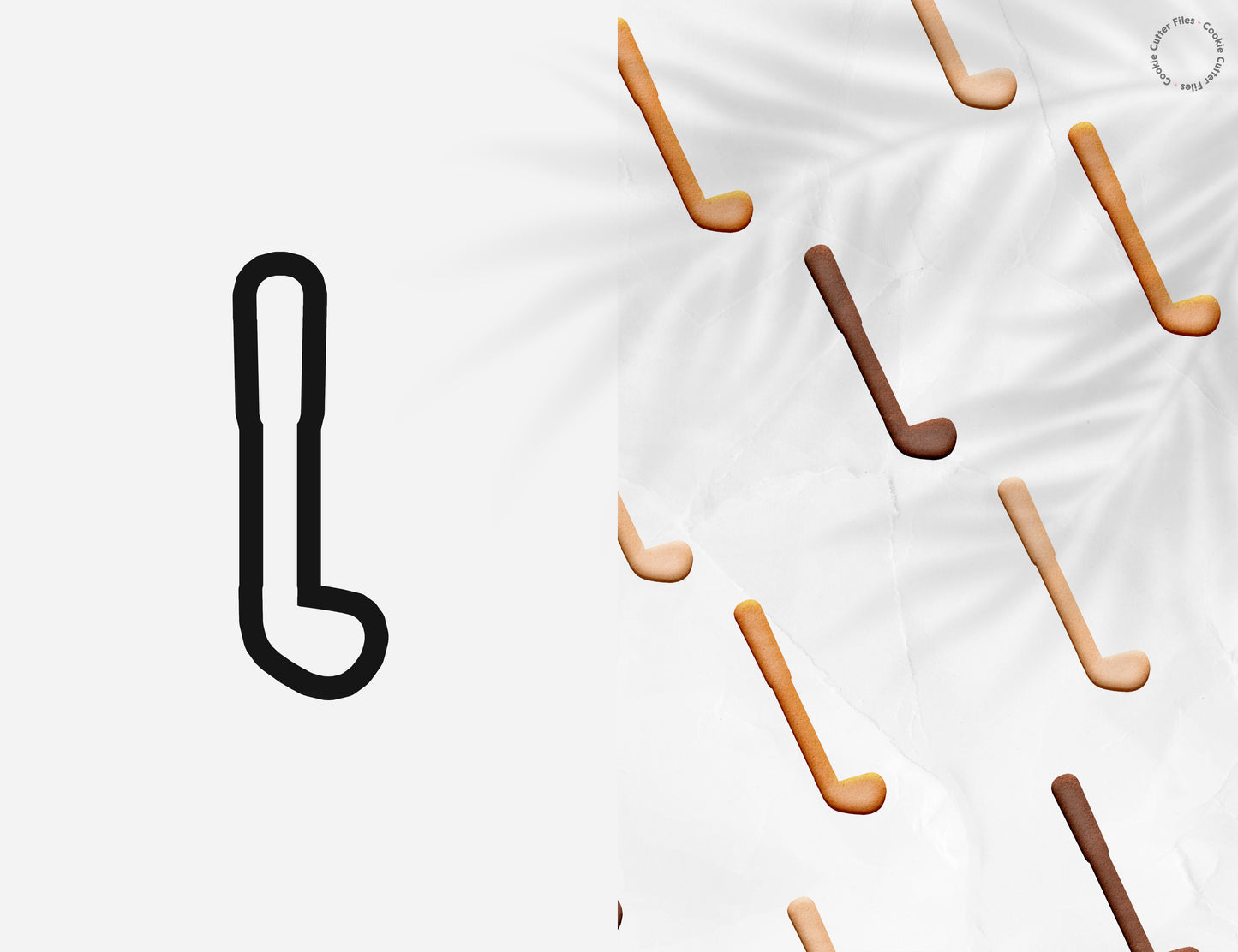 Golf Club Cookie Cutter STL Files Cookie Cutter Files