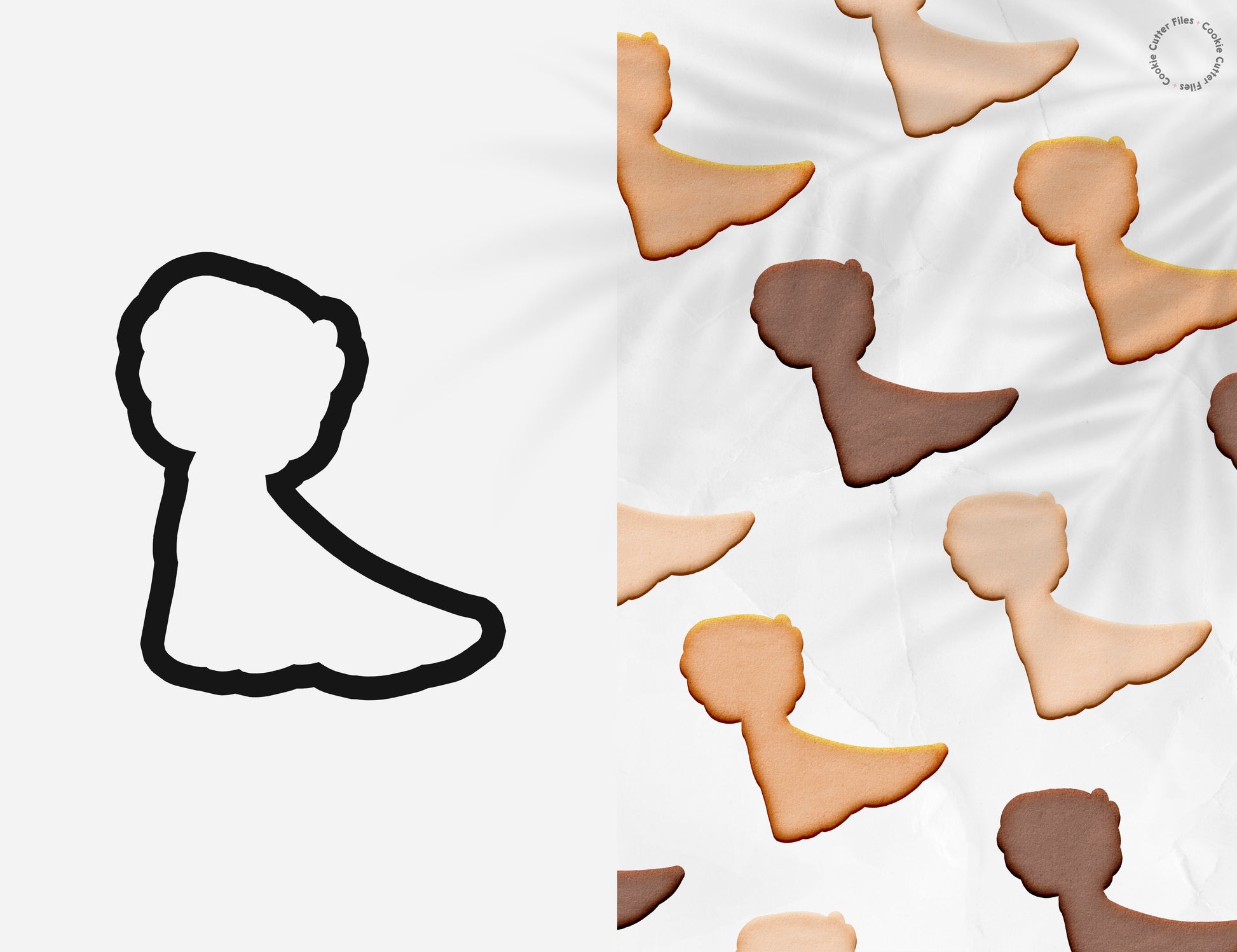 Ice Little Princess Cookie Cutter STL Files Cookie Cutter Files