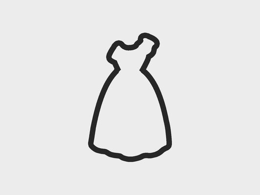 Native Inspired Princess Dress Cookie Cutter STL Files