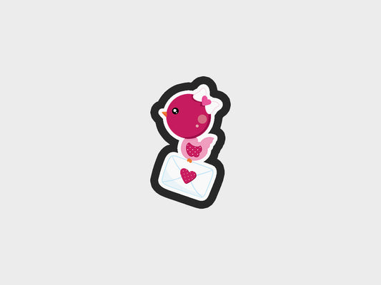 Bird Carrying Envelope Valentine Animals Cookie Cutter STL Files