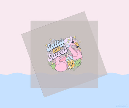 Salty But Sweet Groovy Summer DTF Transfer Print