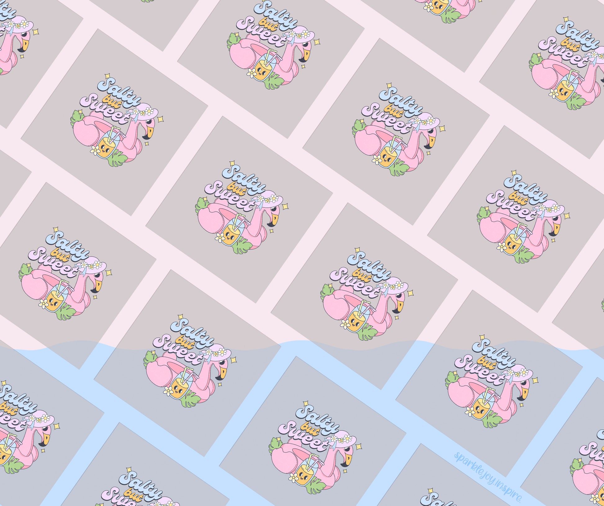 Salty But Sweet Groovy Summer DTF Transfer Print
