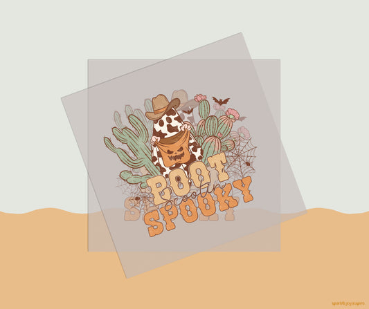 Boot Spooky Howdy Western Halloween DTF Transfer Print