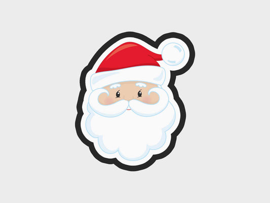 Santa Christmas Faces Cookie Cutter STL Files