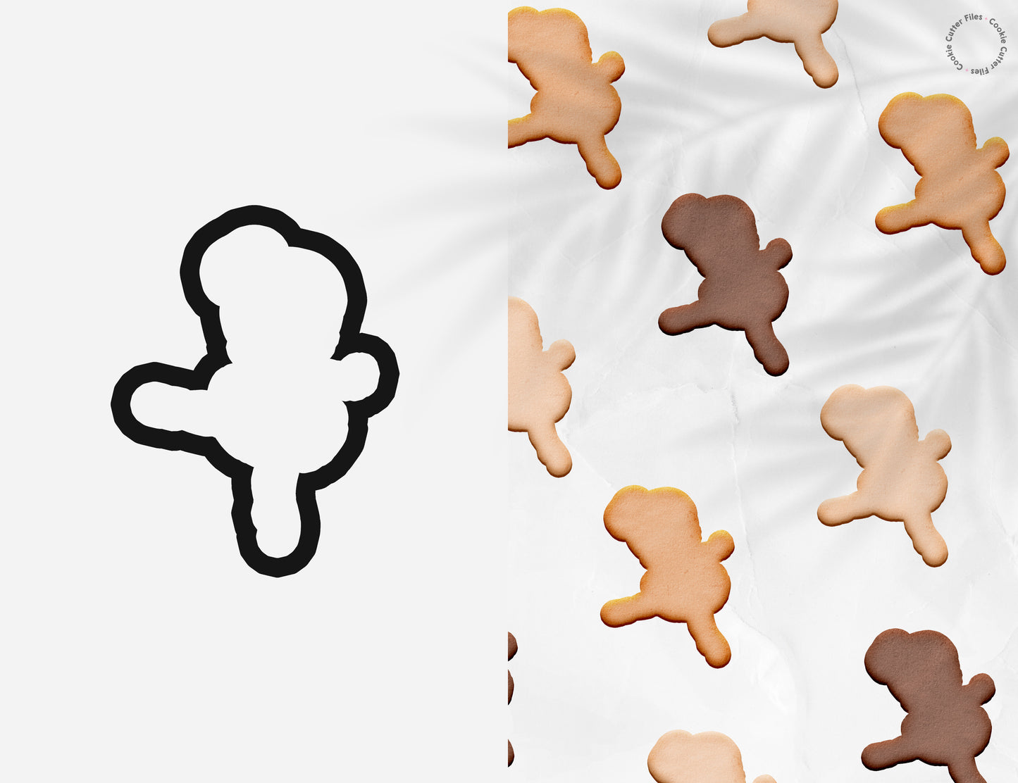 Ballerina Girl Cookie Cutter STL Files Cookie Cutter Files